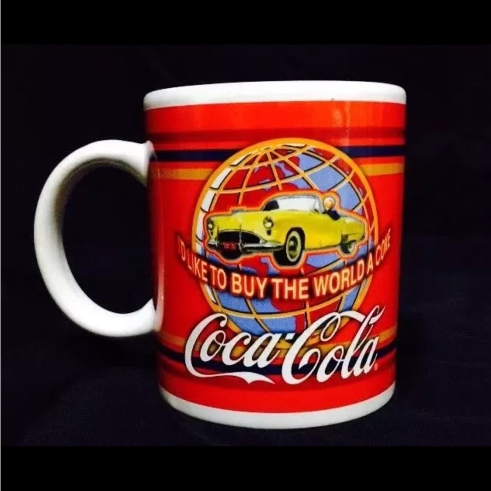Coca Cola Coffee Mug I'd Like To Buy The World Coke Ceramic Collectible Cup